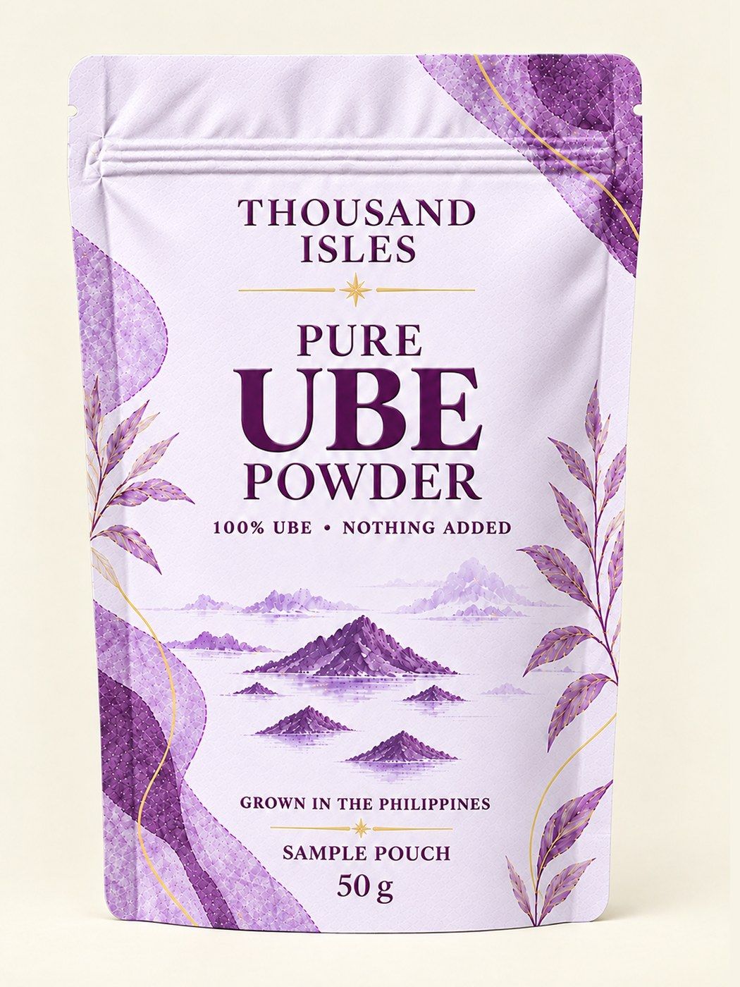 Thousand Isles pure ube powder, 50g Sample Pouch