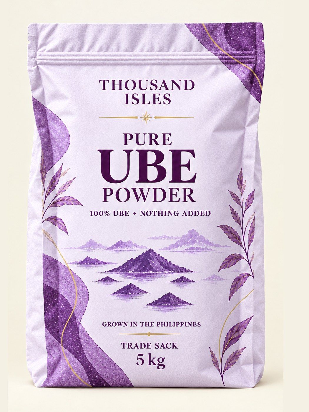 Thousand Isles pure ube powder, 5kg Trade Sack
